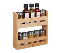 Étagère épices support à condiments rangement en bambou organisateur de cuisine
