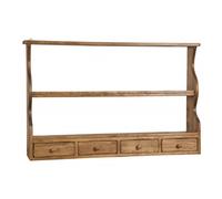 Étagère Et Range-Vaisselle En Bois Massif De Tilleul. Style Country. Finitions : Naturelles. L107xpr18xh68 Cm. Fabriqué En Itali Multicolore