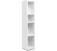 Etagère étroite 4 niches blanc Blanc G