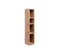 Etagère étroite 4 niches naturel - Naturel -