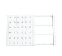 Étagère extensible à tension réglable pour placard - Séparateurs pour armoire à chaussures, bibliothèque, salle de bain, cuisine, rangement facile à installer, durable et en acier PP de haute qualité