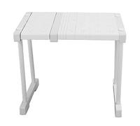 Étagère extensible empilable avec support de charge de 121 lb, étagère de rangement séparatrice, organisateur ajustable pour placard avec cadre en acier au carbone, idéal pour la c (Longueur 27-38 cm