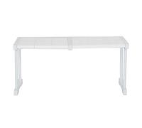 Étagère extensible empilable avec support de charge de 121 lb, étagère de rangement séparatrice, organisateur ajustable pour placard avec cadre en acier au carbone, idéal pour la c (Longueur 47-68 cm