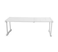 Étagère Extensible Empilable Robuste Réglable Placard Support De Rangement Organisateur pour Armoire Placard Armoire En Acier Au Carbone Plastique 9,4 pouces x 12,6 pouces 11 (Longueur 67-88 cm /