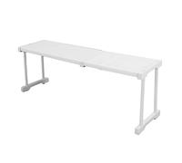 Étagère Extensible Empilable, Support de Rangement Réglable, Robuste, Support de Charge de 121 LB, Organisateur de Séparation pour Placard, Armoire, Placard (Longueur 67-88 cm / 26,4-34,6