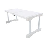 Étagère Extensible en Acier Carbone, Organisateur d'Armoire en ABS PP, Support de Rangement pour Cuisine, Placard Sous Évier - Installation Sans Perçage, Gain de Place Optimal (Longueur 37-48 cm /