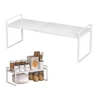 Étagère extensible pour armoire de cuisine, étagère de cuisine, étagère d'armoire, étagère à épices extensible, étagère de garde-manger, organisateur d'armoire réglable pour comptoirs de cuisine, 35 à