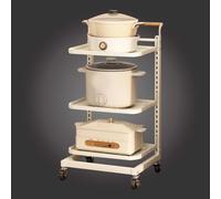 Étagère extensible pour four à micro-ondes, étagère de cuisine à 3 niveaux pour économiser de l'espace dans les placards