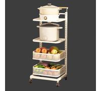 Étagère extensible pour micro-ondes à 3 niveaux - Solution de rangement autoportante pour économiser de l'espace