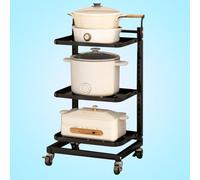 Étagère extensible pour micro-ondes, support de placard de cuisine réglable avec supports de manique, idéal pour organiser l'espace de cuisine et maximiser le rangement