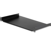 Étagère Fixe 1U Pour Montage En Rack Serveur - Plateau Universel En Acier, 25,4Cm De Profondeur Pour Rack D'Équipement Audiovisuel/Réseau 19"" - Capacité De Poids 20Kg, Noir (Cabshe[YIN4184136]