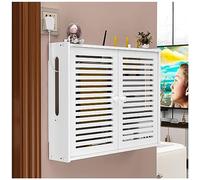 Étagère Flottante Blanche, Boîte De Stockage WiFi, Petite Boîte De Stockage De Routeur WiFi De Mur De Store, Support Mural De Modem De Routeur (Color : Blanc, S : 50x10x40cm)