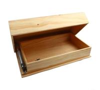 Étagère flottante en bois avec compartiment caché pour économiser de l'espace - Pour la maison et le bureau - 40 x 21 x 7,2 cm - Solution de rangement secrète élégante