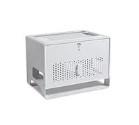 Étagère flottante moderne pour routeur WiFi et TV Conents Capaci Internet Box Sto 2 niveaux Fixation murale Nizer Ranment Meuble pour décoration d'intérieur