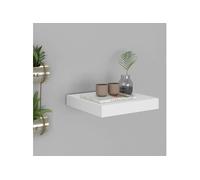 Etagère flottante murale blanc 23x23,5x3,8 cm MDF