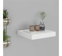 Etagère flottante murale blanc 23x23,5x3,8 cm MDF