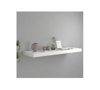 Etagère flottante murale blanc 80x23,5x3,8 cm MDF
