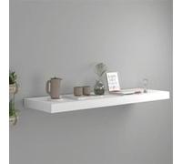 Étagère flottante murale blanc 80x23,5x3,8 cm MDF Blanc G