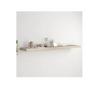 Etagère flottante murale chêne 120x23,5x3,8 cm MDF