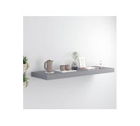 Etagère flottante murale gris 80x23,5x3,8 cm MDF