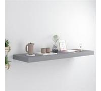 vidaXL Étagère murale flottante Bibliothèque MDF Gris 80×23,5×3,8 cm