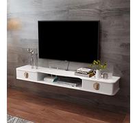 Étagère flottante murale TV avec routeur Boîte de rangement Lecteur DVD Étagère Jouets Étagère Photo Présentoir Moderne pour Console TV