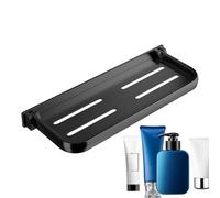 Étagère flottante pliante en aluminium flottant pour salle de bain - Étagère murale pliable pour exposition, camping de nuit, salle de toilette de cuisine