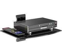 Étagère Flottante Pour Centre De Divertissement, Peut Supporter Jusqu'À 8 Kg, Étagère Tv Avec Verres Trempés Renforcés Pour Lecteurs Dvd, Boîtes De Câbles, Consoles De Jeux, Accessoires Tv