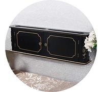 Étagère flottante pour composants TV, console multimédia murale à 2 niveaux pour boîtes de câbles, routeurs, télécommandes, lecteurs DVD, consoles de jeux, étagère murale (couleur : blanc, taille