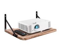 Étagère flottante pour projecteur, 41,1 x 27,9 cm (L x l), support mural pour routeur, boîtier de câble modem pour Xbox Series PS5 PS4 Bois SS1
