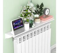 Étagère flottante pour radiateur en alliage d'aluminium amélioré, installation sans perçage, capacité de 20 kg pour économiser de l'espace pour organiser la maison