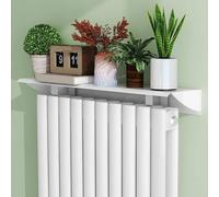 Étagère flottante pour radiateur sans perçage - Alliage d'aluminium - Anti-fumée et anti-poussière - Supporte jusqu'à 20 kg - Solution peu encombrante pour la maison et le bureau