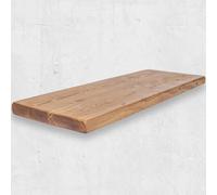 Étagère Flottante Rustique, étagère Murale en Bois 30x3.5cm, Chêne Naturel, 120cm