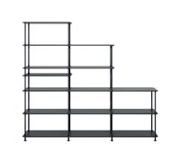 Etagère Free escalier avec étagère interposée WxHxD 203.4x178.1x38cm