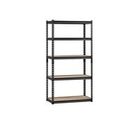 Etagère Garage Métallique 5 Niveaux Capacité 907kg 40,6x81,3x159,6cm Garage Noir