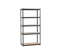 Etagère Garage Métallique 5 Niveaux Capacité 907kg 40,6x91,4x181,3cm Utilitaire Noir