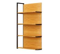 Etagere Garage Rangement Acier Laminé À Froid Rayonnages Imitation Bois pour Supermarché Hauteur des Étagères Réglable Montage Flexible Extension Illimitée pour Magasins, Supermarchés(Secondary)