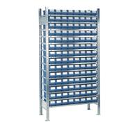 Etagère H2000xL1000xT500mm Etagère de base 14 étagères en acier 112 x 7
