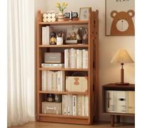 Étagère Haute et Fine, 3/4/5 Niveaux Étagères de Rangement Ouvertes en Bois for Chambre, Salon, Salle de Classe, Bureau (Largeur 60/80 cm)