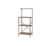 Helloshop26 Étagère Design Intemporel Salon Chambre Meuble de Rangement 4 Niveaux 133 x 60 x 42 cm Marron 03_0011168