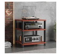 Étagère HiFi AV 3/4 niveaux pour équipement audio et vidéo, parfait pour le salon, l'installation de jeux et le studio d'enregistrement, centre de divertissement robuste et élégant