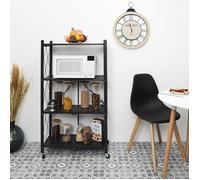 étagère - Home Deco Factory - 4 Niveaux - Pliable - Noir