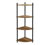 The Home Deco Factory - Etagère d'angle 4 niveaux en mdf imitation acacia Marron G