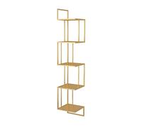Étagère indépendante à 5 niveaux Étagère murale Bibliothèque d'angle pour chambre à coucher, bureau, salon, salle de bain, support de rangement, présentoir (couleur : A) (A)