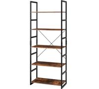 Étagère industrielle à échelle - bibliothèque - commode - armoire de rangement - bibliothèque vintage pour l'organisation - espace de rangement pour le bureau, la salle de bain & le salon
