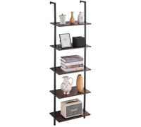 Étagère Industrielle Carrée en Forme de Tuyau-VEVOR-44,5 x 30,5 cm-5 Niveaux-pour Cuisine, Chambre à Coucher, Salle de Bain-Noir