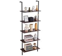 Étagère Industrielle Carrée en Forme de Tuyau-VEVOR-5 Niveaux-pour Cuisine, Chambre à Coucher, Salle de Bain-Noir