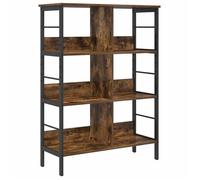 Étagère industrielle - vidaXL - Chêne fumé - 82x32x112 cm - Bois d'ingénierie - 6 étagères - Grande capacité