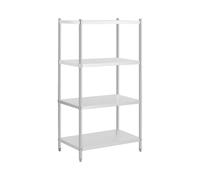 Royal Catering RCER-10060 Étagère En Inox À Poser De Cuisine Professionnelle 4 Niveaux (Dimensions : 100 x 60 x 180 cm, Nombre de tablettes : 4, Capacité de 200 kg)