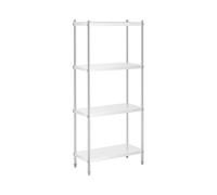 Royal Catering RCER-8040 Étagère en INOX À Poser De Cuisine Professionnelle 4 Niveaux (Dimensions : 80 x 40 x 180 cm, Nombre de tablettes : 4, Capacité de 200 kg)